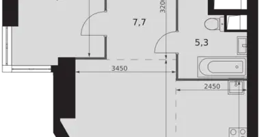 Apartamento 2 habitaciones en Konkovo District, Rusia