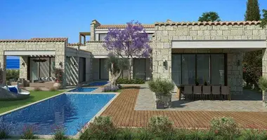 Вилла 3 комнаты  с видом на море, с бассейном, с видом на горы в Kouklia, Кипр