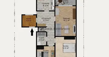 3 room apartment in Polgardi, Hungary
