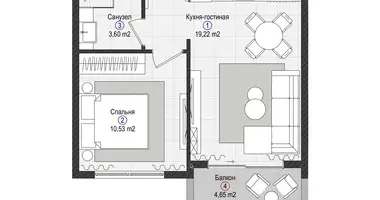 Wohnung 1 zimmer in Gazipasa, Türkei