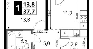 Appartement 1 chambre dans Leninsky District, Fédération de Russie