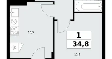 Apartamento 1 habitación en poselenie Sosenskoe, Rusia