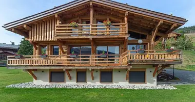 Dom drewniany w stylu górskim 5 pokojów z Meble, z Wi-Fi, z Lodówka w Megeve, Francja