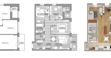 Apartamento 4 habitaciones en Minsk, Bielorrusia