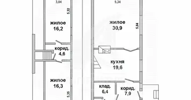 Dom w carnaucycki siel ski Saviet, Białoruś