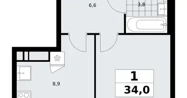 Appartement 1 chambre dans poselenie Sosenskoe, Fédération de Russie