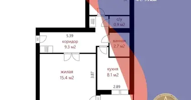Appartement 2 chambres dans Marina Horka, Bélarus