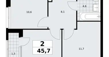 Appartement 2 chambres dans South-Western Administrative Okrug, Fédération de Russie