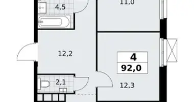 Apartamento 4 habitaciones en South-Western Administrative Okrug, Rusia