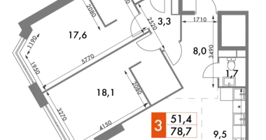 Apartamento 3 habitaciones en Konkovo District, Rusia