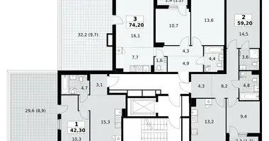 3 room apartment in Kommunarka, Russia
