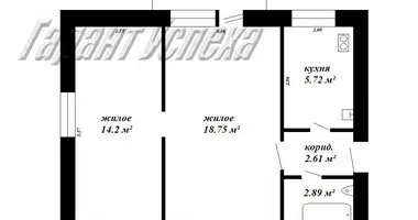 Apartamento 2 habitaciones en Kamieniuki, Bielorrusia