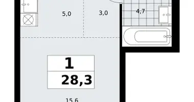 Appartement 1 chambre dans poselenie Sosenskoe, Fédération de Russie