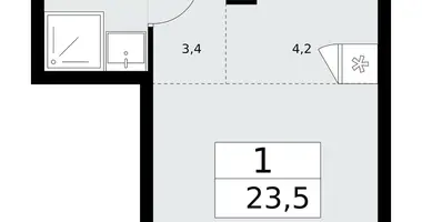 Appartement 1 chambre dans poselenie Desenovskoe, Fédération de Russie