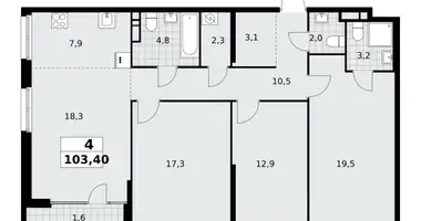 Apartamento 4 habitaciones en Northern Administrative Okrug, Rusia