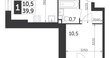 Wohnung 1 Zimmer in Nordöstlicher Verwaltungsbezirk, Russland