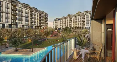 Mieszkanie 1 pokój z balkon, z winda, z nadzór wideo w Kuecuekcekmece, Turcja