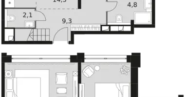 Apartamento 4 habitaciones en North-Western Administrative Okrug, Rusia