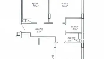2 room apartment in Minsk, Belarus