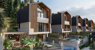 Villa 3 habitaciones con Doble acristalamiento, con Balcón, con Amueblado en Alanya, Turquía