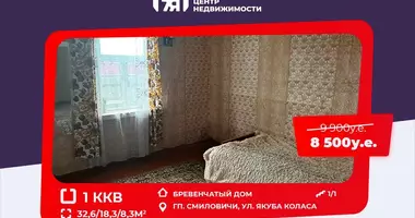 Apartamento 1 habitación en Zuraukavicy, Bielorrusia