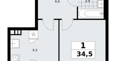 Mieszkanie 1 pokój w poselenie Sosenskoe, Rosja