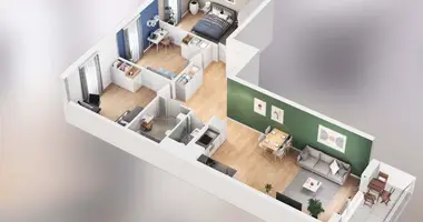 Apartamento 4 habitaciones en Poznan, Polonia