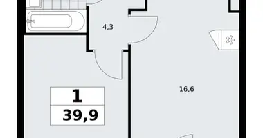 Appartement 1 chambre dans poselenie Sosenskoe, Fédération de Russie