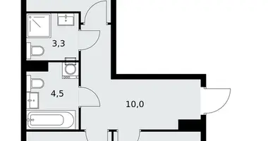 Apartamento 2 habitaciones en poselenie Sosenskoe, Rusia