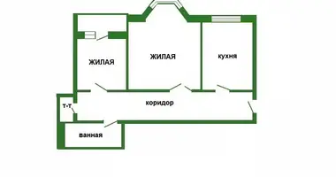 2 room apartment in Minsk, Belarus
