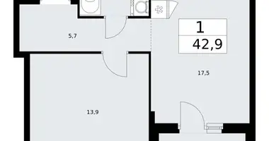 Appartement 1 chambre dans Troïtsk, Russie
