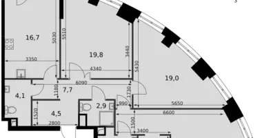 Appartement 3 chambres dans Moscou, Russie