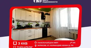 Apartamento 3 habitaciones en Borisov, Bielorrusia