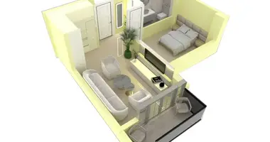 Apartamento 2 habitaciones en Batumi, Georgia