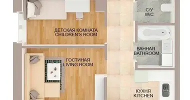 Apartamento 3 habitaciones en Minsk, Bielorrusia