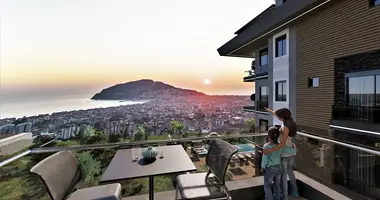 Penthouse 3 pokoi z Balkon, z Klimatyzator, z Widok na morze w Alanya, Turcja