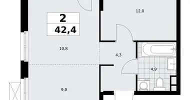 Appartement 2 chambres dans South-Western Administrative Okrug, Fédération de Russie