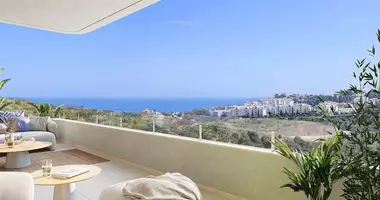 Dúplex 2 habitaciones con airea acondicionado, con vista al mar, con vistas a las montañas en Mijas, España