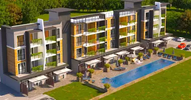 1 room apartment with furniture, with elevator, with air conditioning in Yenbey, Turkey