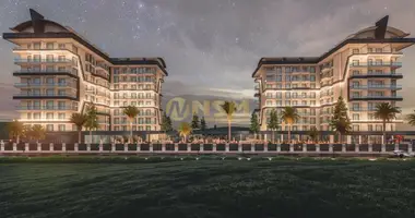 Ático 1 habitacion con la piscina, con sauna, con  gimnasio en Payallar, Turquía