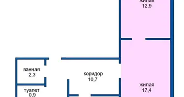 Apartamento 3 habitaciones en Minsk, Bielorrusia