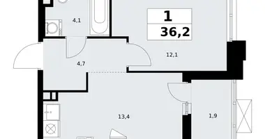 Apartamento 1 habitación en poselenie Sosenskoe, Rusia