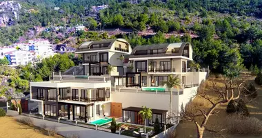 Villa 3 Zimmer mit Balkon, mit Klimaanlage, mit Meerblick in Alanya, Türkei