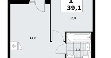 1 room apartment in poselenie Sosenskoe, Russia