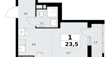 Apartamento 1 habitación en Postnikovo, Rusia