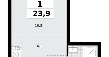 Apartamento 1 habitación en Moscú, Rusia