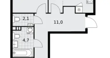 Appartement 3 chambres dans poselenie Sosenskoe, Fédération de Russie