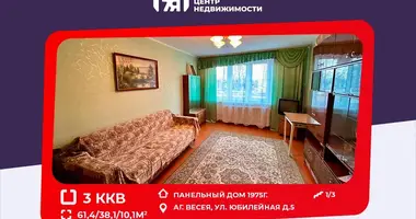 Wohnung 3 Zimmer in Viasieja, Weißrussland