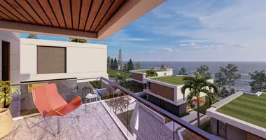 Вилла 5 комнат  с балконом, с кондиционером, с видом на море в Yalincak, Турция