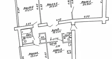 Apartamento 4 habitaciones en Minsk, Bielorrusia